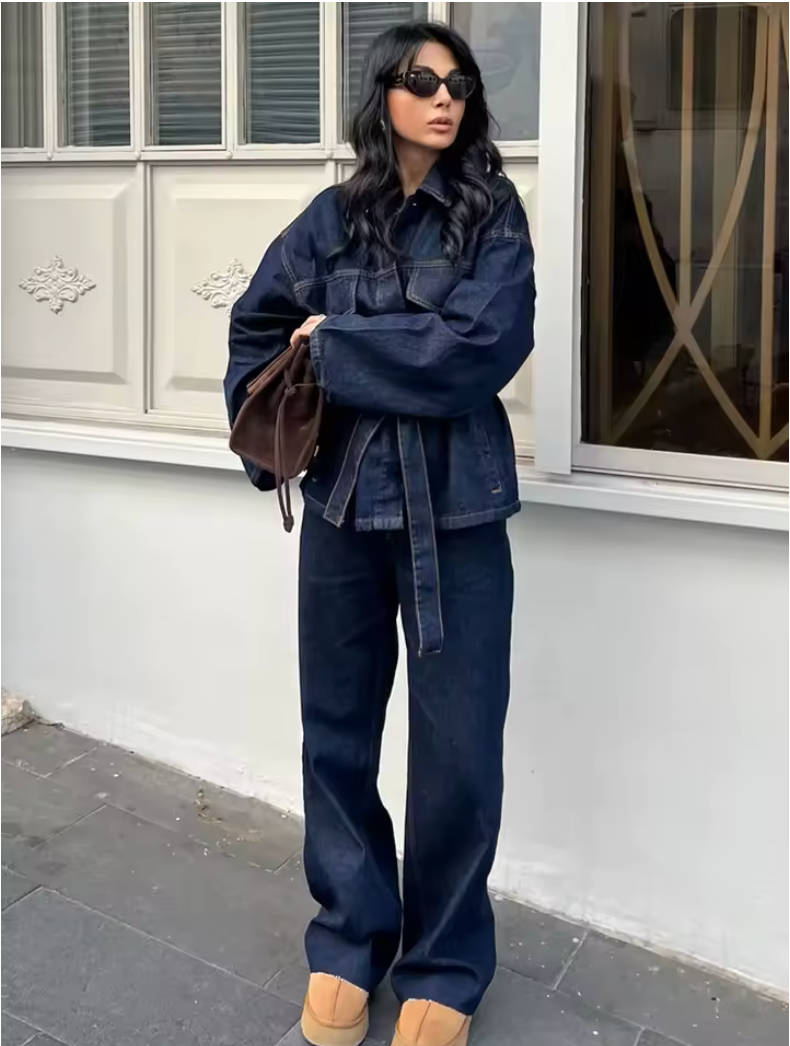 LUCREZIA - Completo Denim (Giacca + Pantalone)