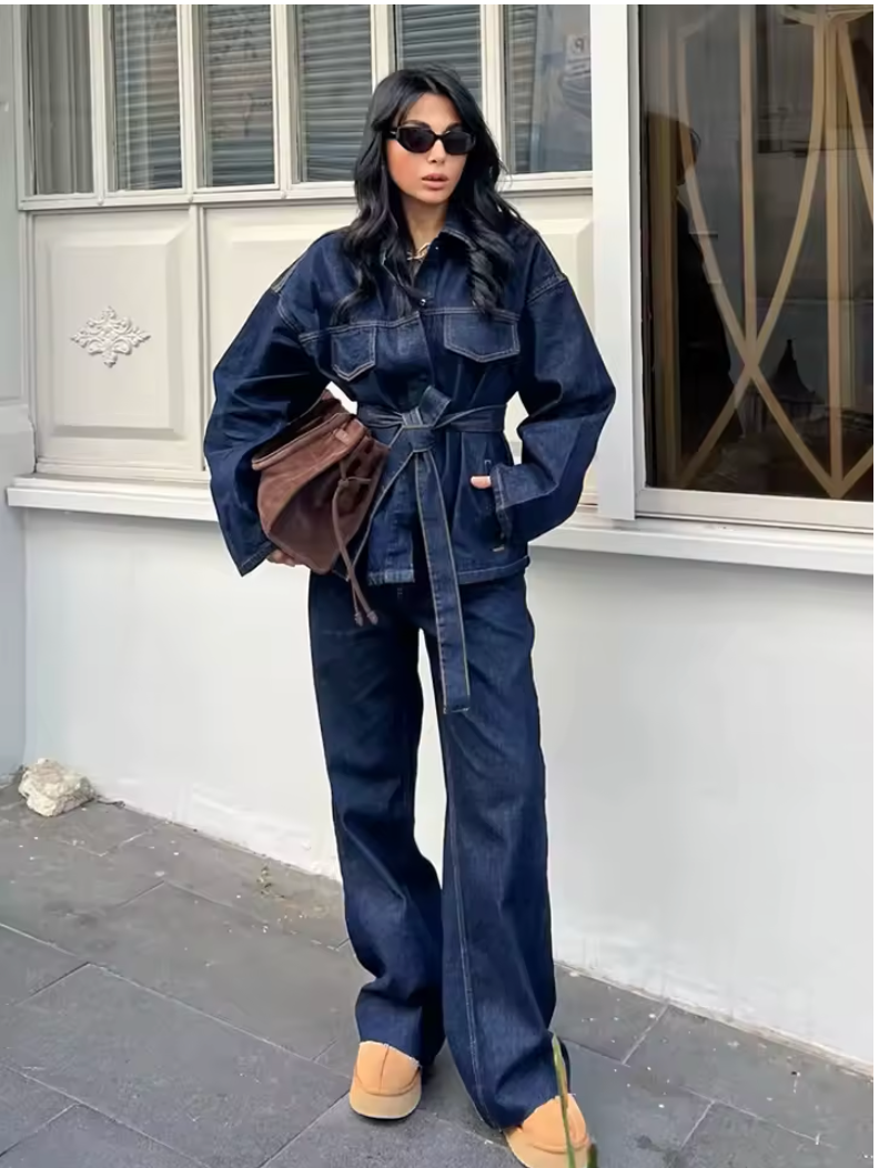 LUCREZIA - Completo Denim (Giacca + Pantalone)